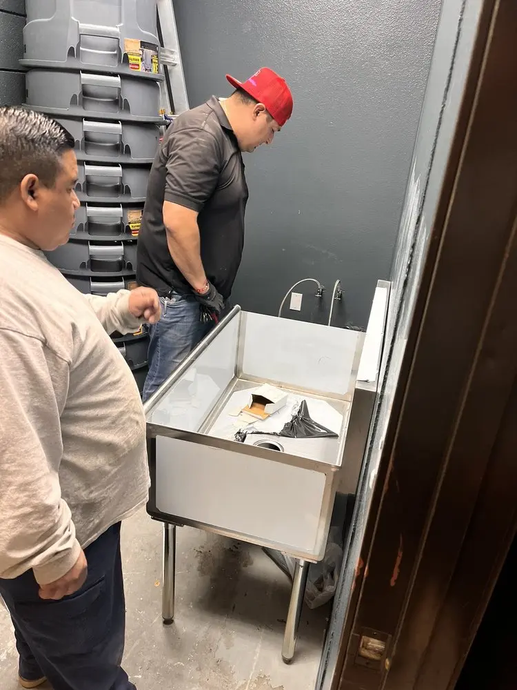 Commercial plumbing and sink installation in Anderson