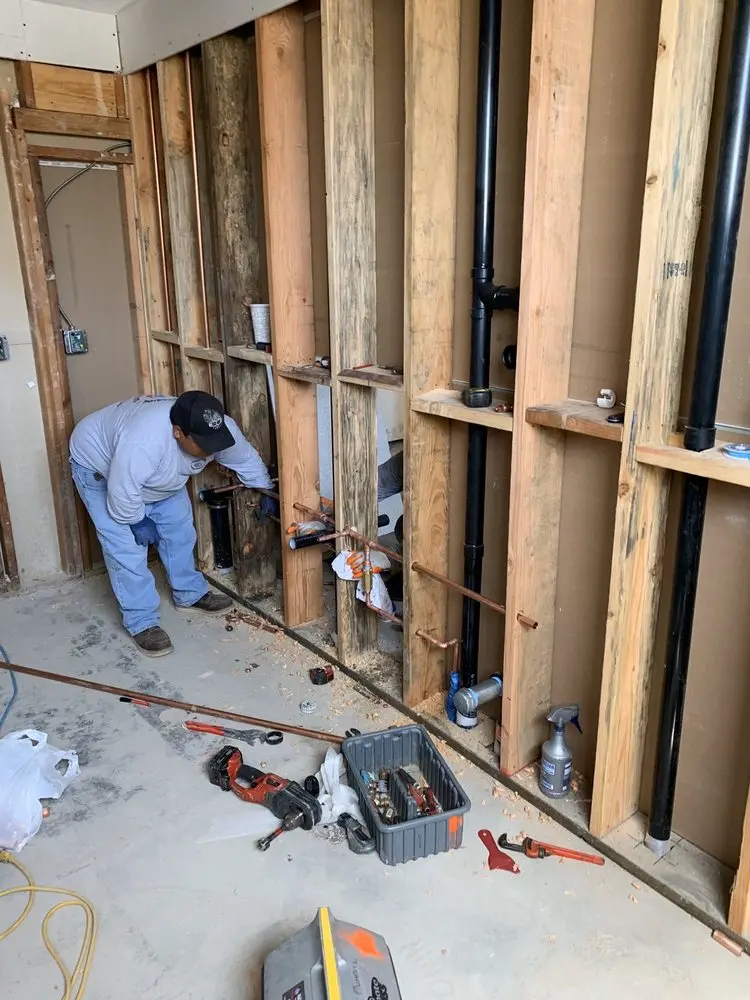 Commercial rough-in plumbing for Gas Line Repair in Anderson